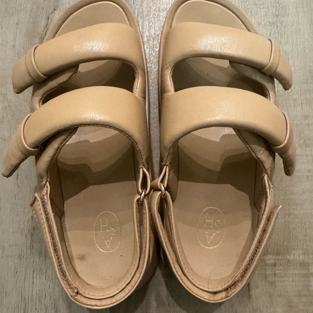 Ash Vinci Platform Women's Tan Sandals